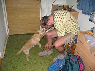 A zdědila i zvyk pánečka po návratu z práce důkladně jazýčkem umejt