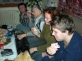 Ilona, Eva, Světka a Michal u stolu
