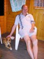 Luba a Endy večer na verandě chatičky